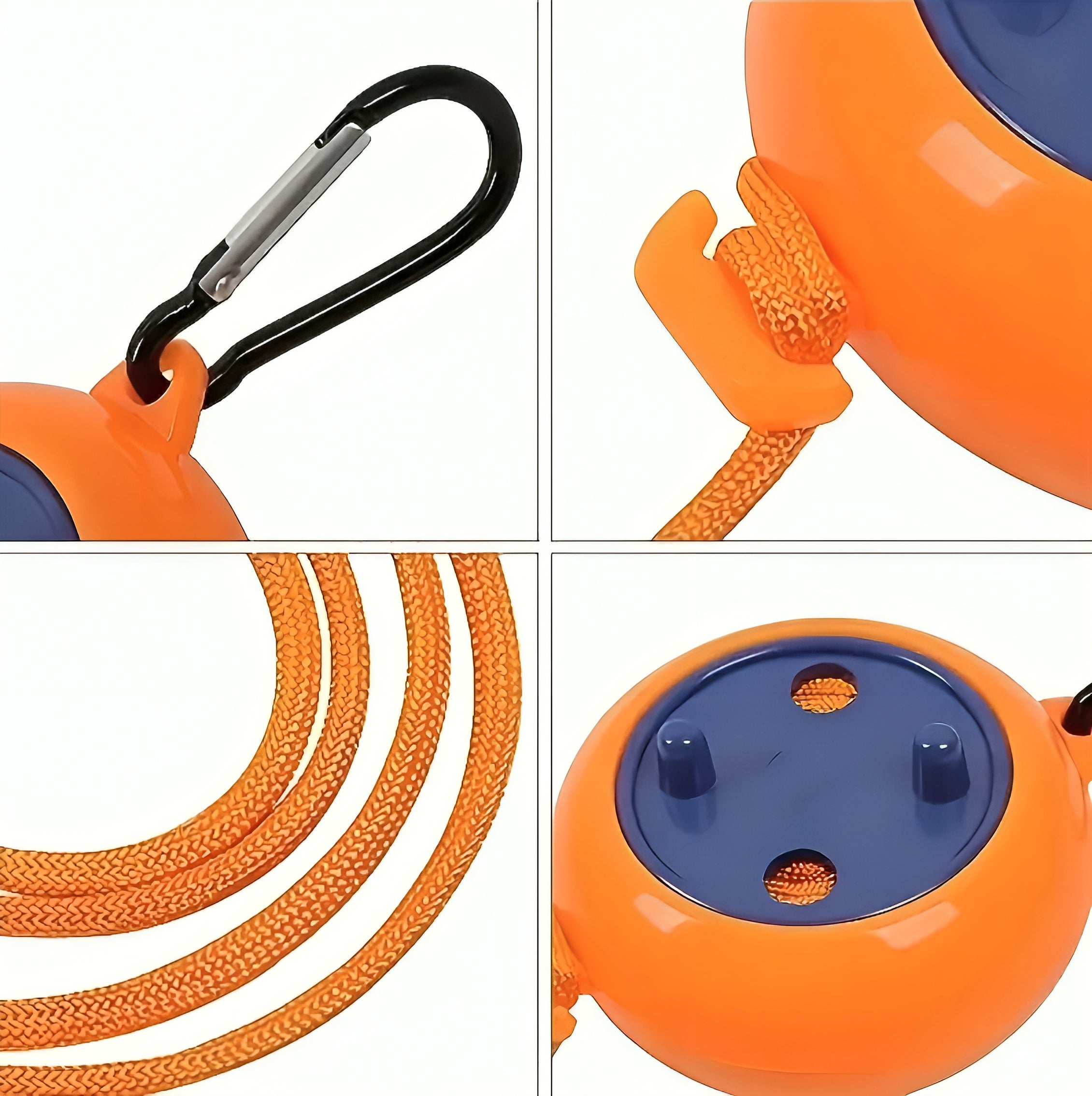 Portabel Vindskyddad Tvättlina – Utdragbar Klädlina för Resa, Camping & Hem- Orange